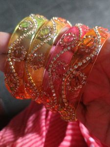 Colorful Beaded Bangles