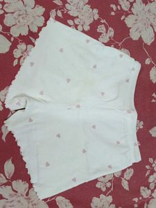 Cute Heart Print Shorts
