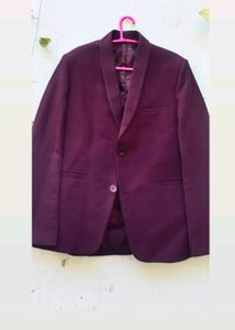 Burgundy Colour Mens Blazer