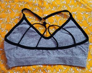 Grey Sports Bra