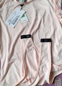 Light Pink Crew Neck Bodysuit