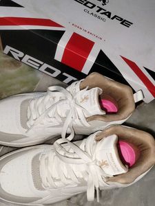 Red Tape Women's White &amp; Beige Casual Sneakers