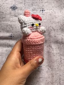 Crochet Hello Kitty Boba Tea Charm