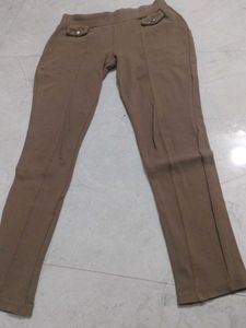 Comfortable Brown Slim Fit Pants