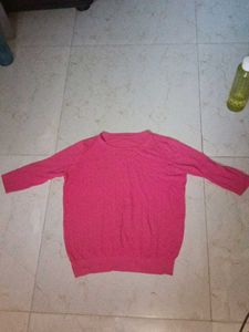Chic Pink Knit Sweater