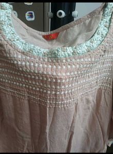Boho Smocked Neckline Top