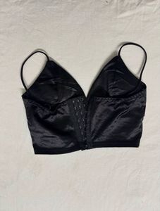 Black Satin Camisole Top