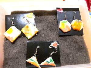 Funky Fruit Slice Earrings