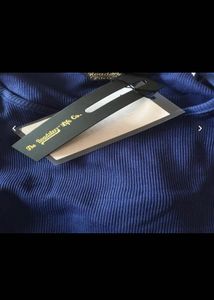 Blue Full Sleeve ribbed tshirt
