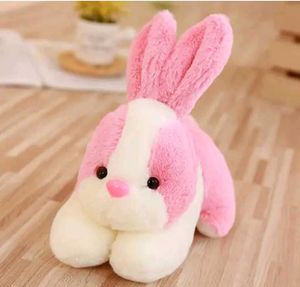 Adorable Pink &amp; White Plush Bunny Toy