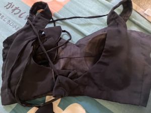 Stylish Black Dori back Blouse 34 b