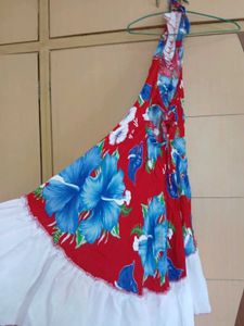 beach  Floral Halter Neck Dress