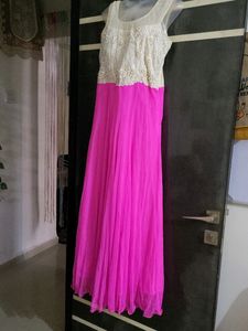 Baby Pink  Floor Length Gawn.