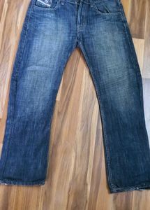 Diesel Men's Blue Denim Jeans