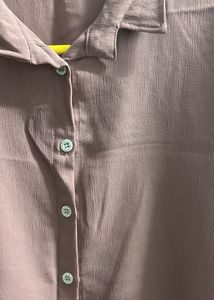 Chic Rose Pink Button-Up Shirt