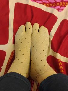 Cream Dot Ankle Socks