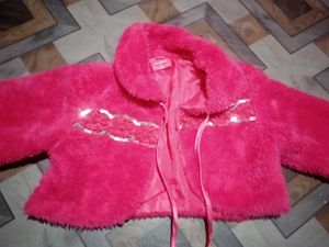 Adorable Pink Faux Fur Jacket for Girls