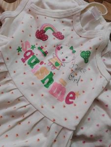3 Combo frocks of baby girl and two skirts