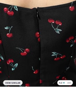 Cherry Print Tie-Front Dress
