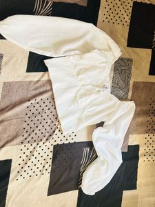 White bell sleeves top