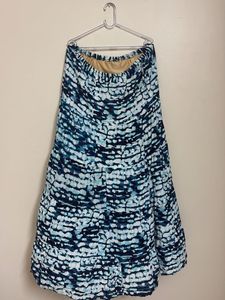 low waist Boho Tie-Dye Maxi Skirt