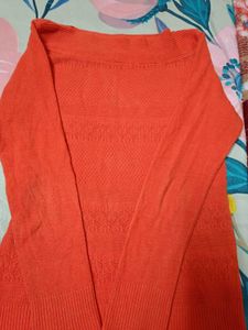 Orange Knit Sweater