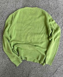 100% og giordano Green Textured Knit Sweater