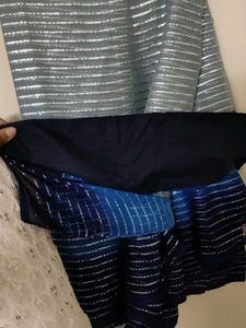 Elegant Blue Ombre Saree