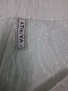 White Chikankari Palazzo Pants