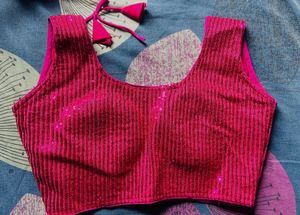 Pink Sequin Blouse