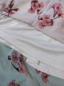 Floral Print Skirt And Top Combo