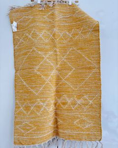 Boho Yellow Textured rug