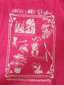 Bright Pink Graphic T-Shirt