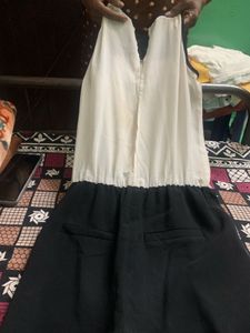 Chic Black and White Jumpsuit