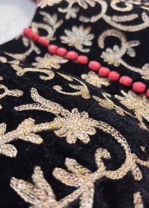 Padded Embroidered Anarkali Suit
