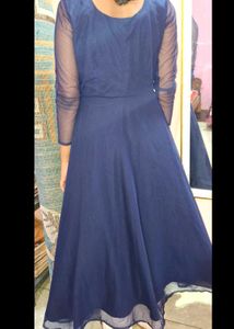 Elegant Navy Blue Gown
