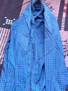 Men's Blue Checkered Shirt