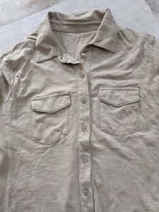 Casual Long Sleeve Button-Up Top