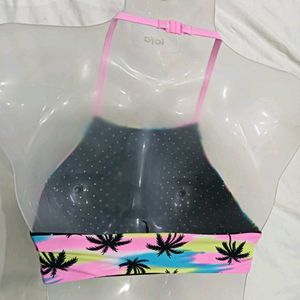 ⭐ Tropical Palm Tree Bikini Top