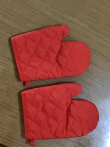 Brand New Red Quilted Oven Mitts