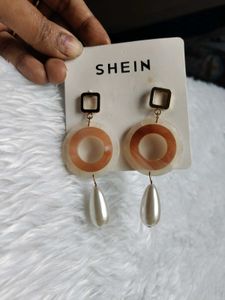 SHEIN Drop Earrings with Pearls
