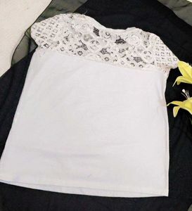 Very Soft Net Neck Shein Crop Top