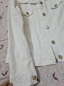 Classic White Denim Jacket