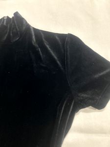 Black Velvet Mini Dress