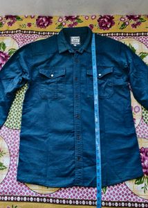 Men's Teal Denim Shirt
