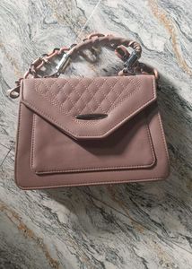 Chic Quilted Chain Bag - Blush Pink