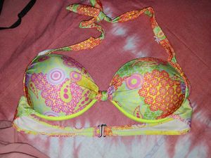 Vibrant Floral Bikini Top