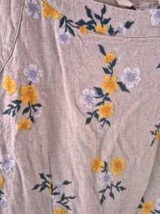 Beautiful Floral Sleeveless A-Line Dress