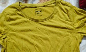 Max Women's Mustard Yellow T-Shirt