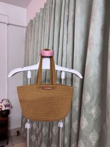 Woven Straw Tote Bag